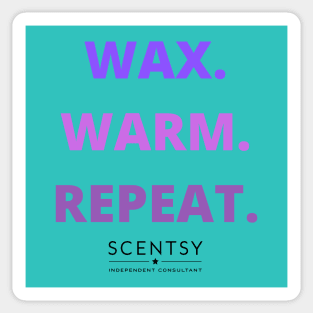 scentsy wax warm repeat independent consultant Sticker